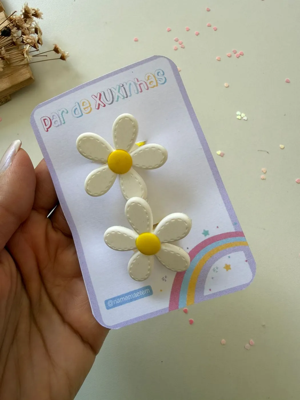 Parzinho de Xuxinha Margarida Branca e Amarela