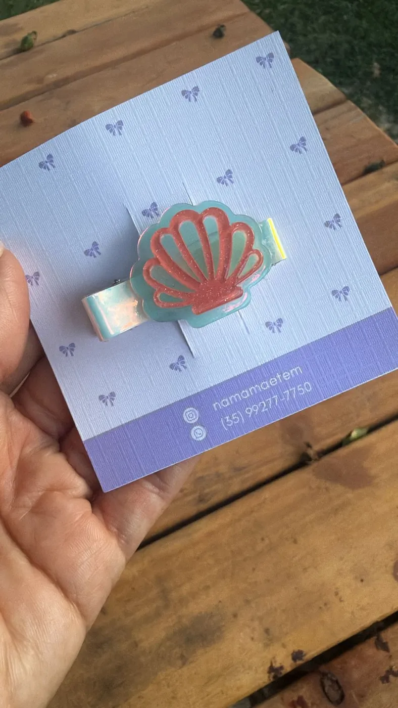 Hairclip Concha Coral