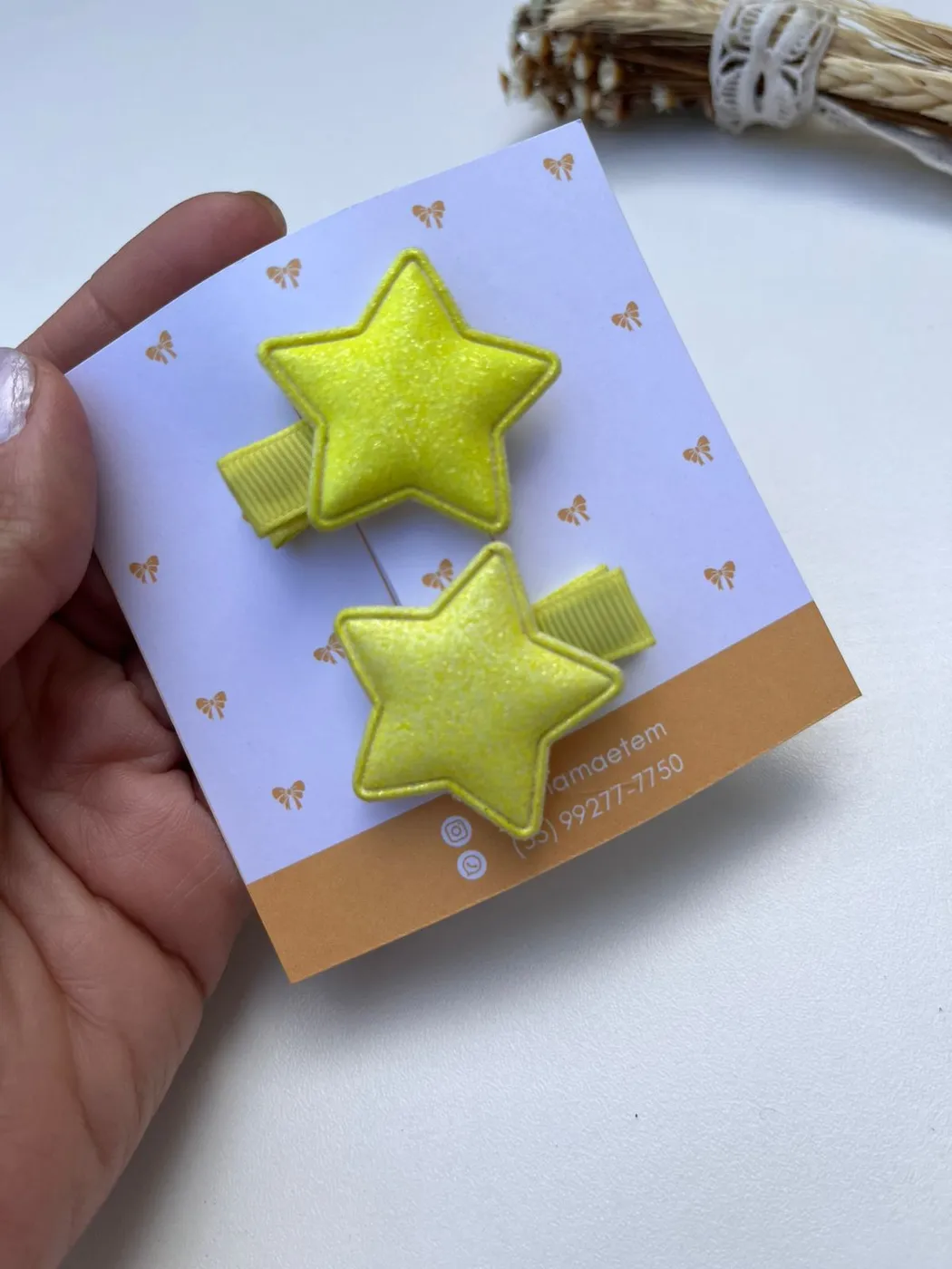 Parzinho Estrela Verde Limão