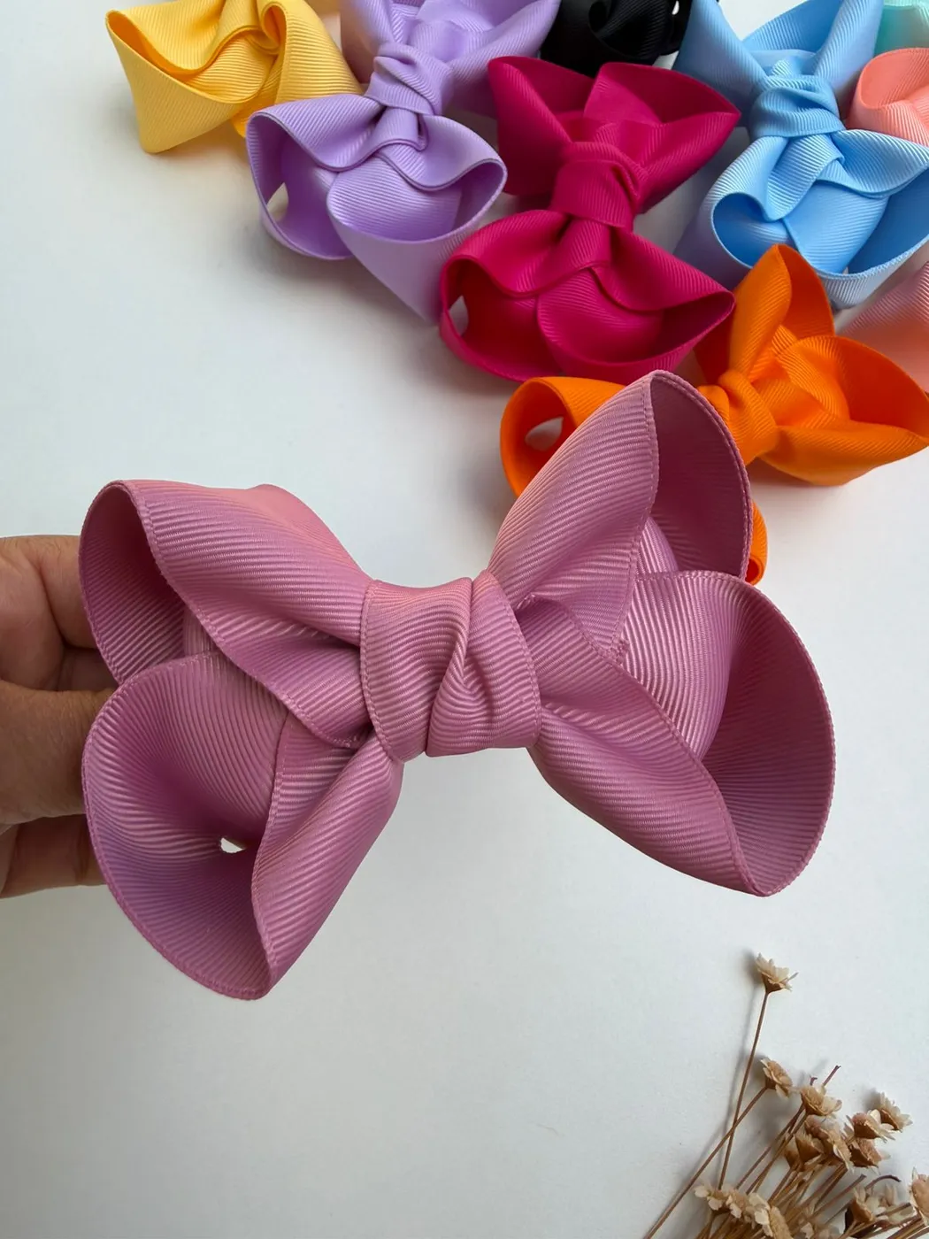 Laço G Gorgurão Rosa Antigo