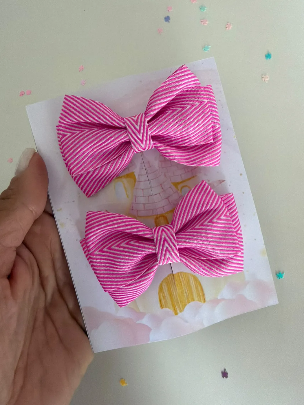 Parzinho Laço Canelado Pink