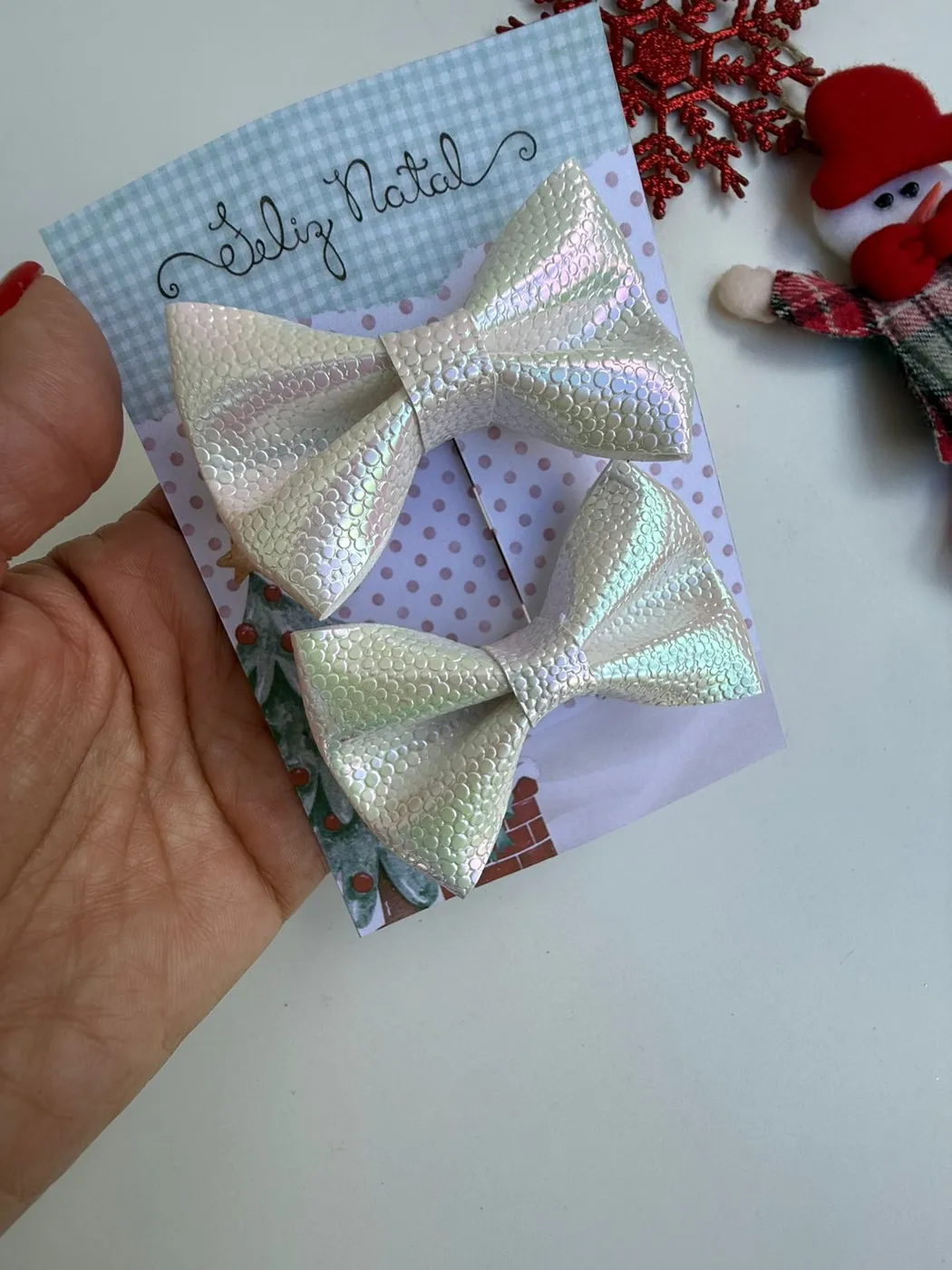 Parzinho Branco Cintilante