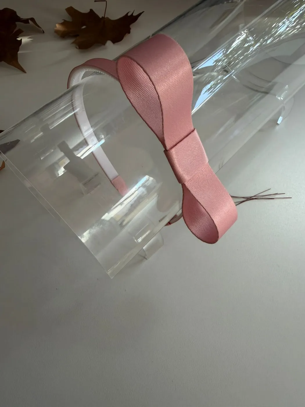 Tiara Cetim Rosa Lisa