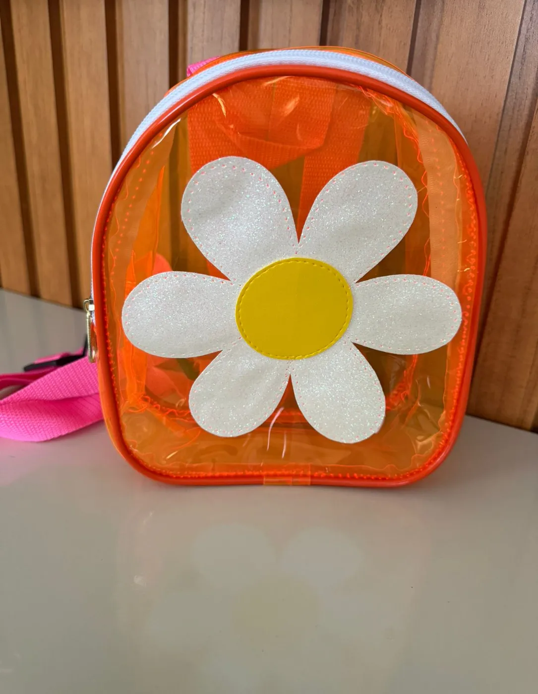 Bolsa Mochila Margarida Laranja