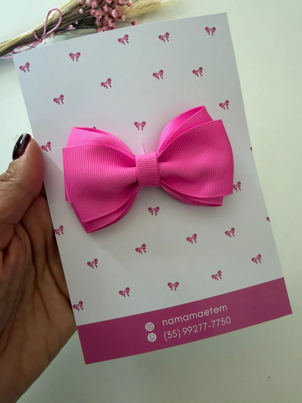 Laço Cetim Pink