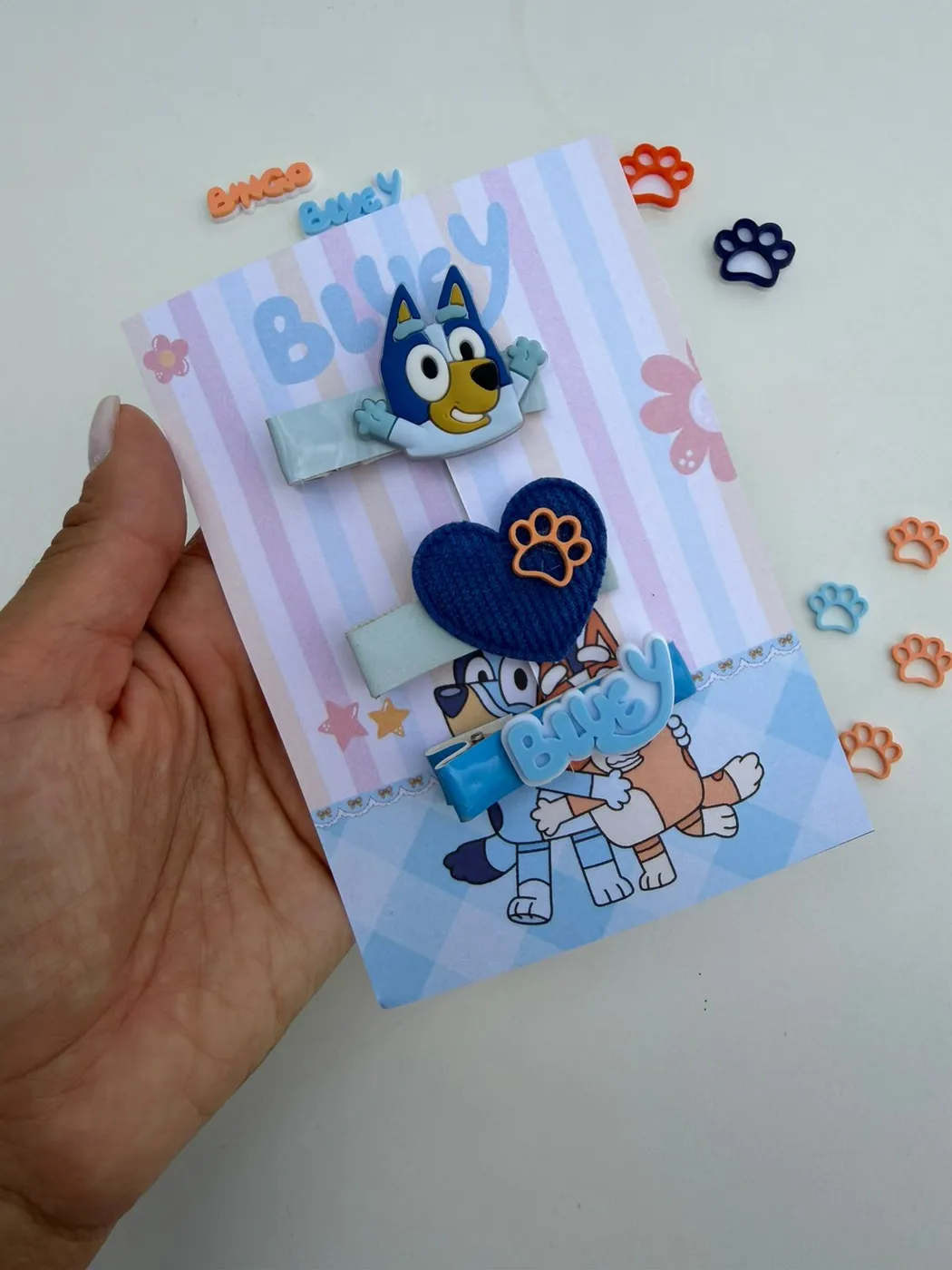 Trio Hairclip Bluey